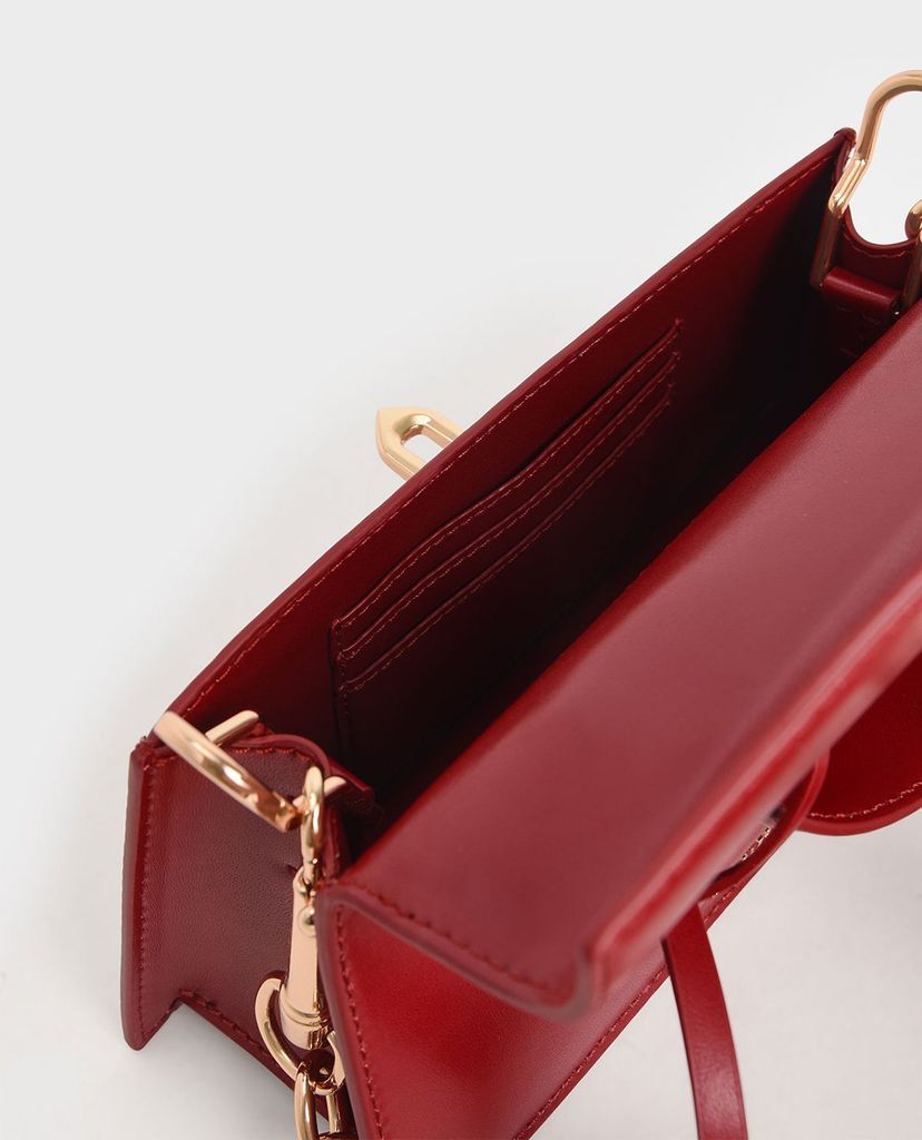 CHARLES & KEITH - Túi xách tay phom chữ nhật Trapeze