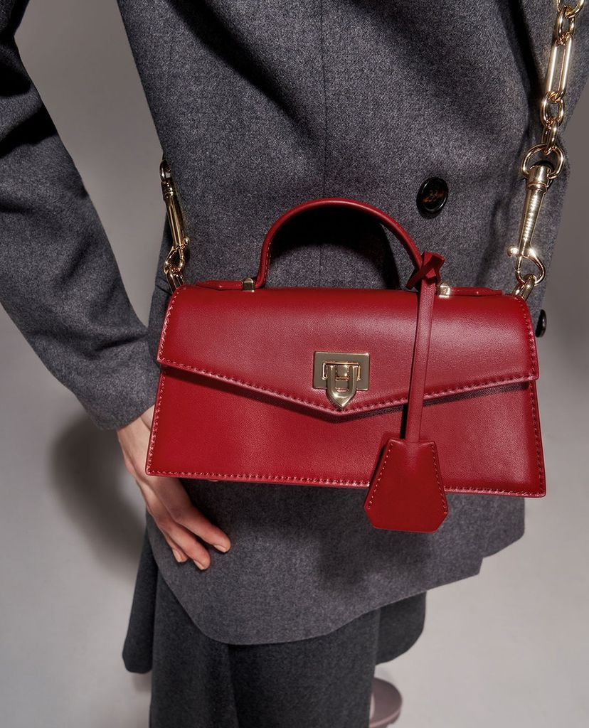 CHARLES & KEITH - Túi xách tay phom chữ nhật Trapeze