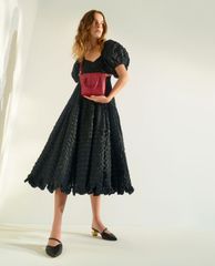 CHARLES & KEITH - Túi xách tay nữ phom vuông Textured Panelled