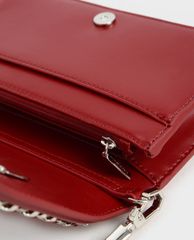 CHARLES & KEITH - Ví cầm tay nữ chữ nhật Chain Trimmed