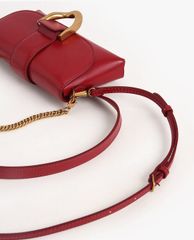 CHARLES & KEITH - Túi đeo chéo nữ chữ nhật nắp gập Metallic Buckle