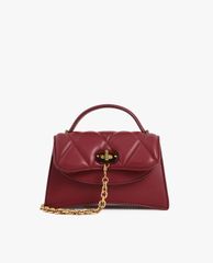 CHARLES & KEITH - Túi xách nữ nắp gập chần bông Padded Chain Link