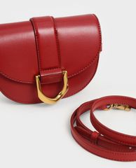 CHARLES & KEITH - Túi đeo vai nữ Mini Gabine Saddle