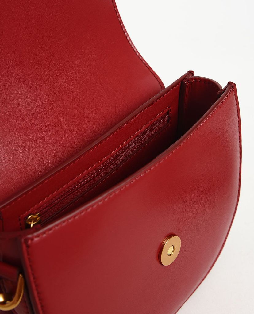 CHARLES & KEITH - Túi đeo vai nữ Mini Gabine Saddle