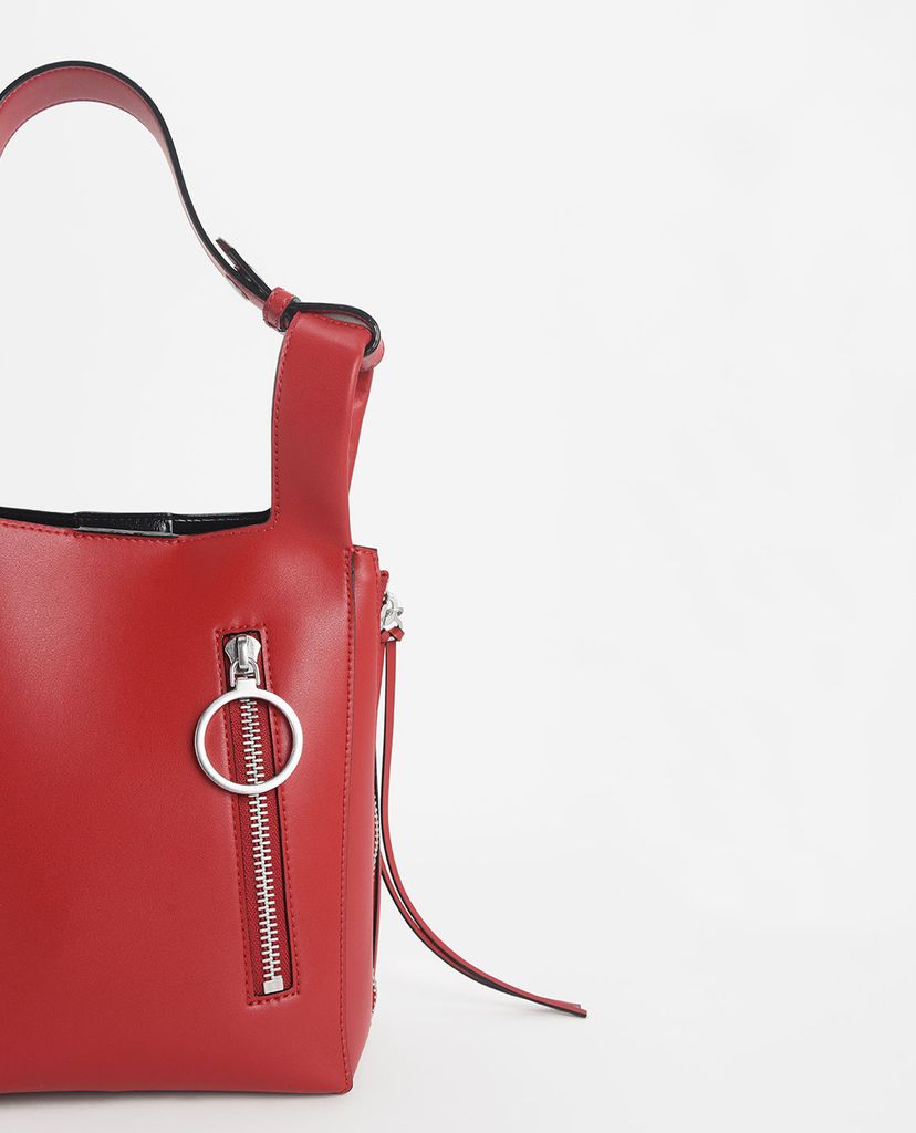 CHARLES & KEITH - Túi xách tay Ring Zip Pocket Square