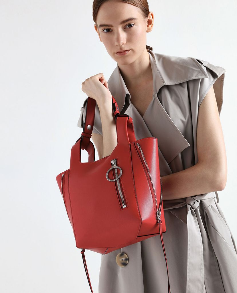 CHARLES & KEITH - Túi xách tay Ring Zip Pocket Square