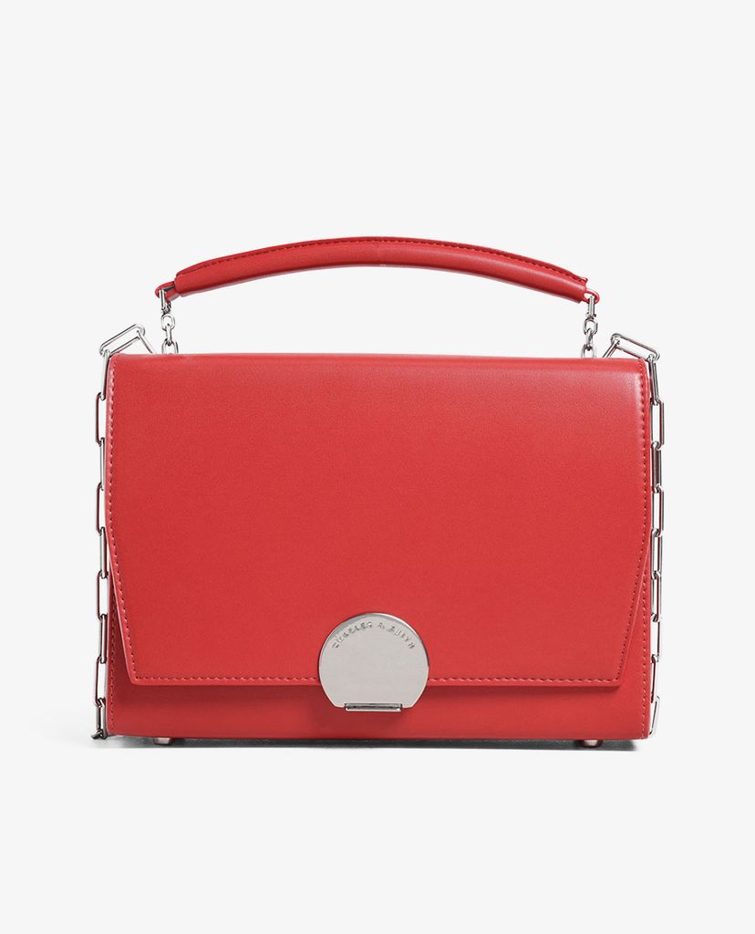 CHARLES & KEITH - Túi xách tay Metallic Accent Single