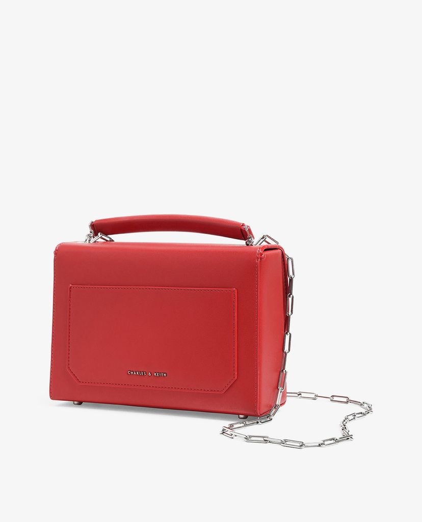 CHARLES & KEITH - Túi xách tay Metallic Accent Single