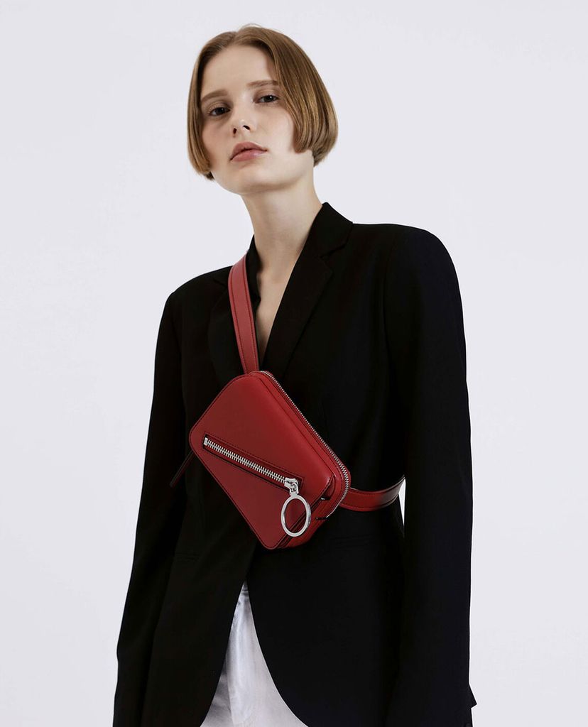 CHARLES & KEITH - Túi đeo chéo Ring Zip Pocket Two Way Belt