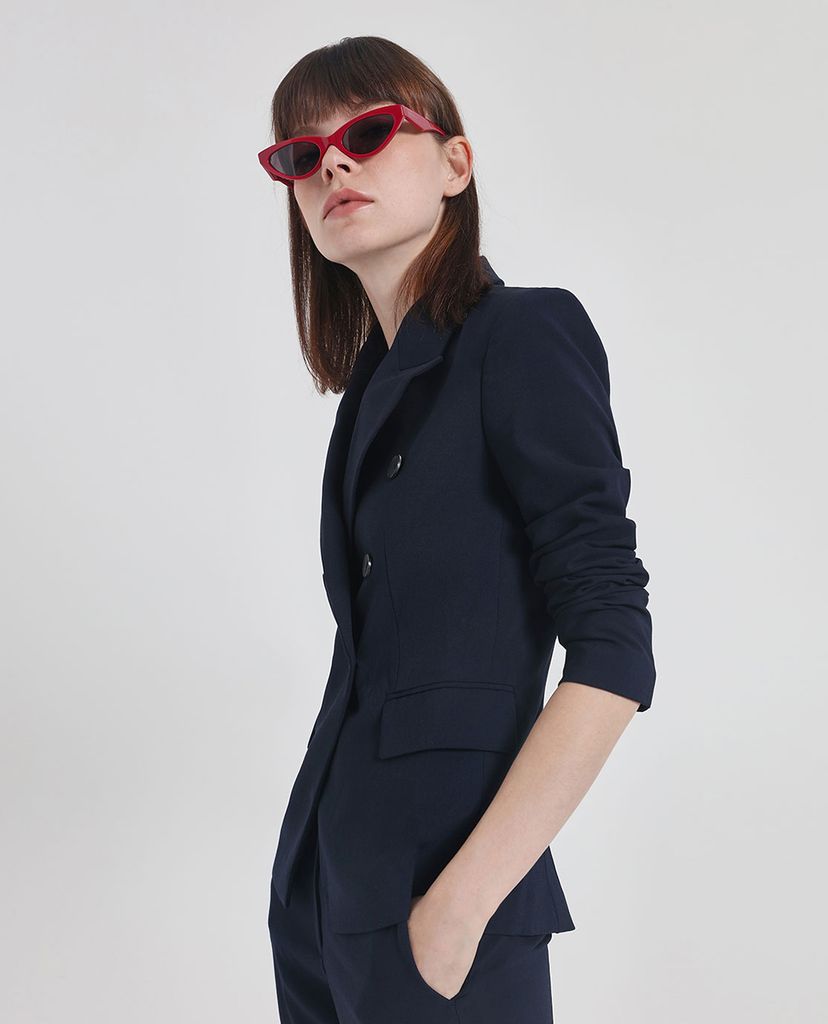 CHARLES & KEITH - Kính mát gọng mắt mèo Acetate Oval Frame