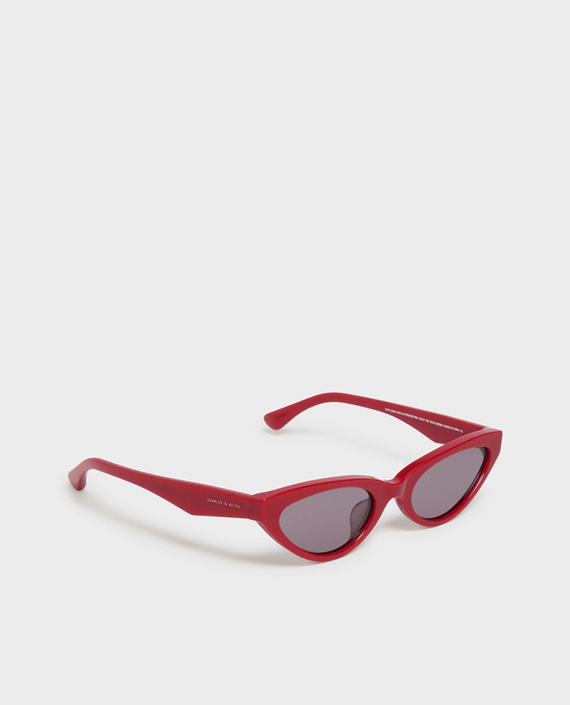 CHARLES & KEITH - Kính mát gọng mắt mèo Acetate Oval Frame