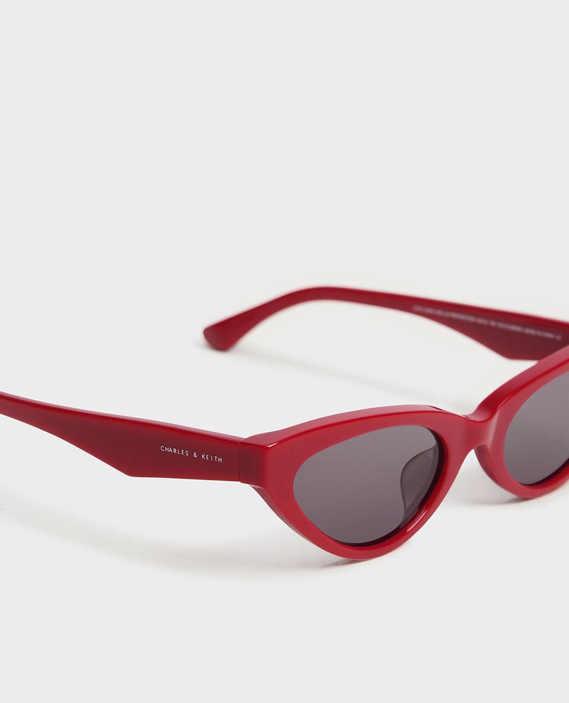 CHARLES & KEITH - Kính mát gọng mắt mèo Acetate Oval Frame