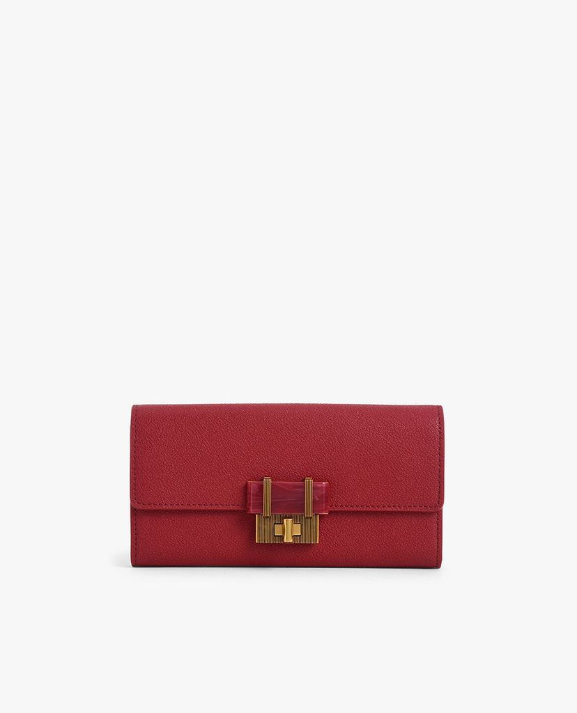 CHARLES & KEITH - Ví nữ dạng gập Stone Embellished