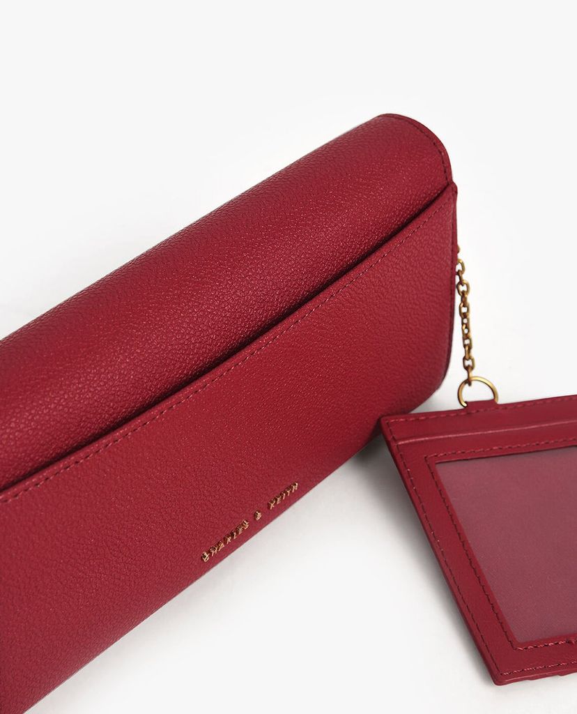 CHARLES & KEITH - Ví nữ dạng gập Stone Embellished
