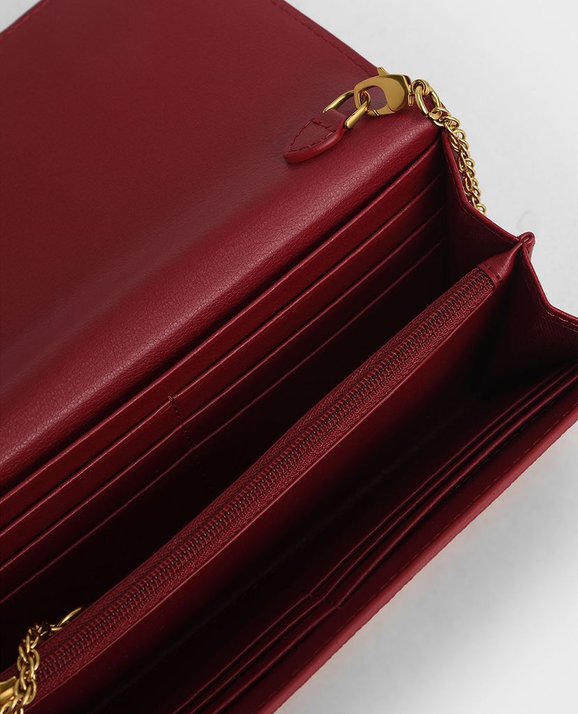 CHARLES & KEITH - Ví cầm tay dáng dài Stone Embellished Front Flap