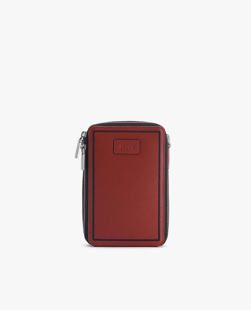 PEDRO - Ví nam chữ nhật Textured Leather Phone