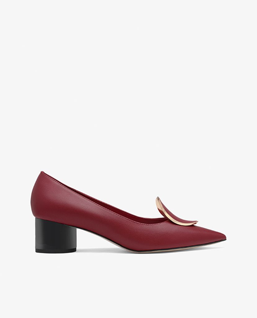 PEDRO - Giày cao gót đế vuông mũi nhọn Embellished Pumps