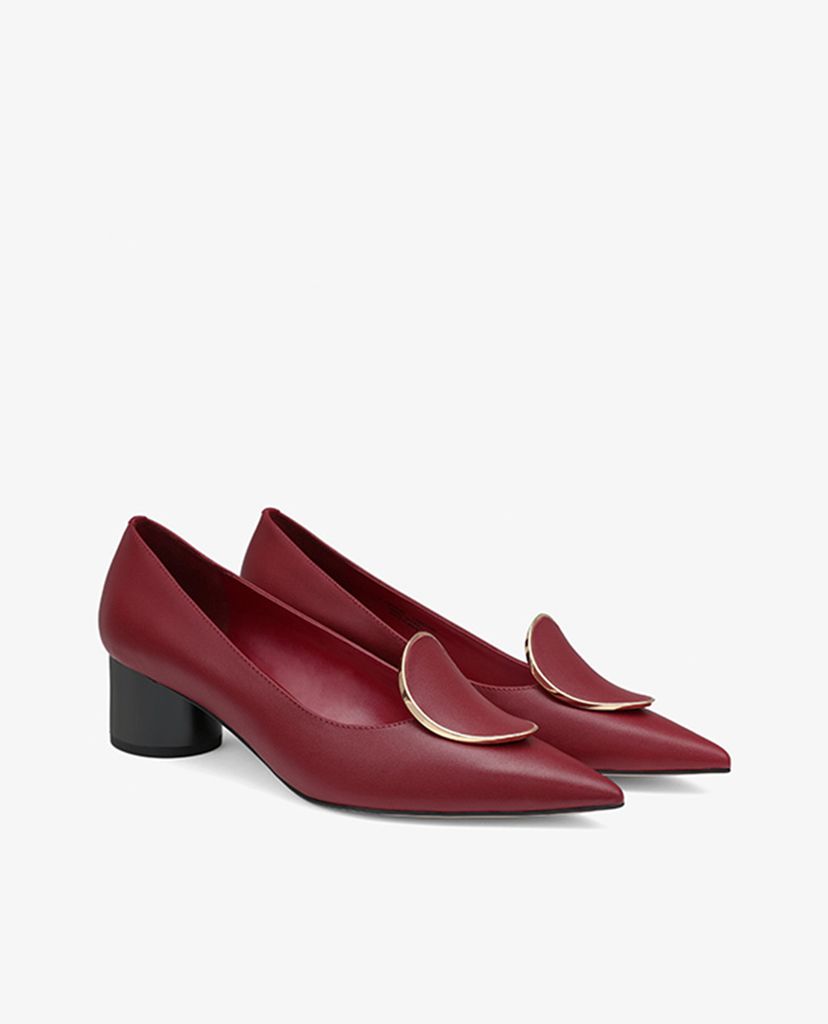 PEDRO - Giày cao gót đế vuông mũi nhọn Embellished Pumps