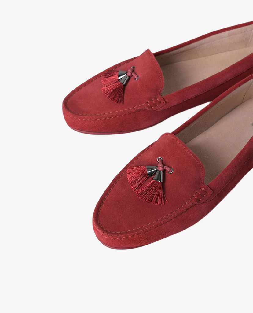 PEDRO - Giày đế bệt nữ mũi tròn Tassel Moccasins