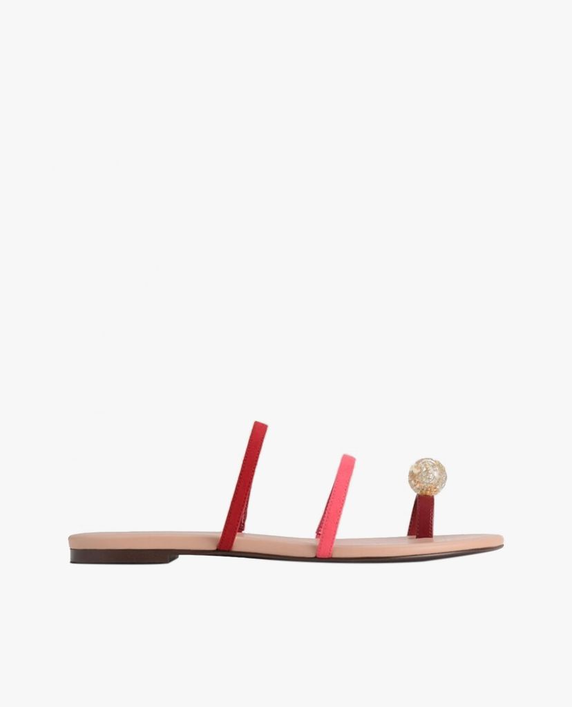 PEDRO - Giày sandals nữ quai ngang Embellished Toe-Ring