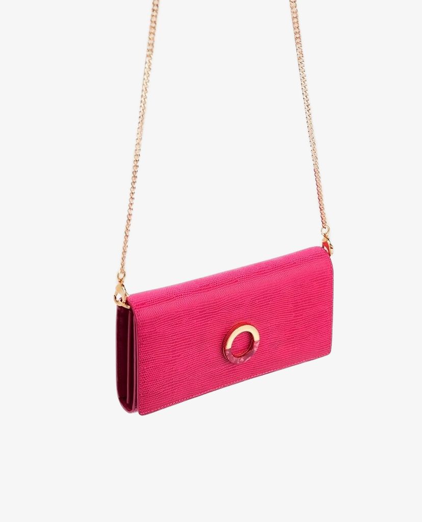 Ví cầm tay nữ Lizard Effect Leather
