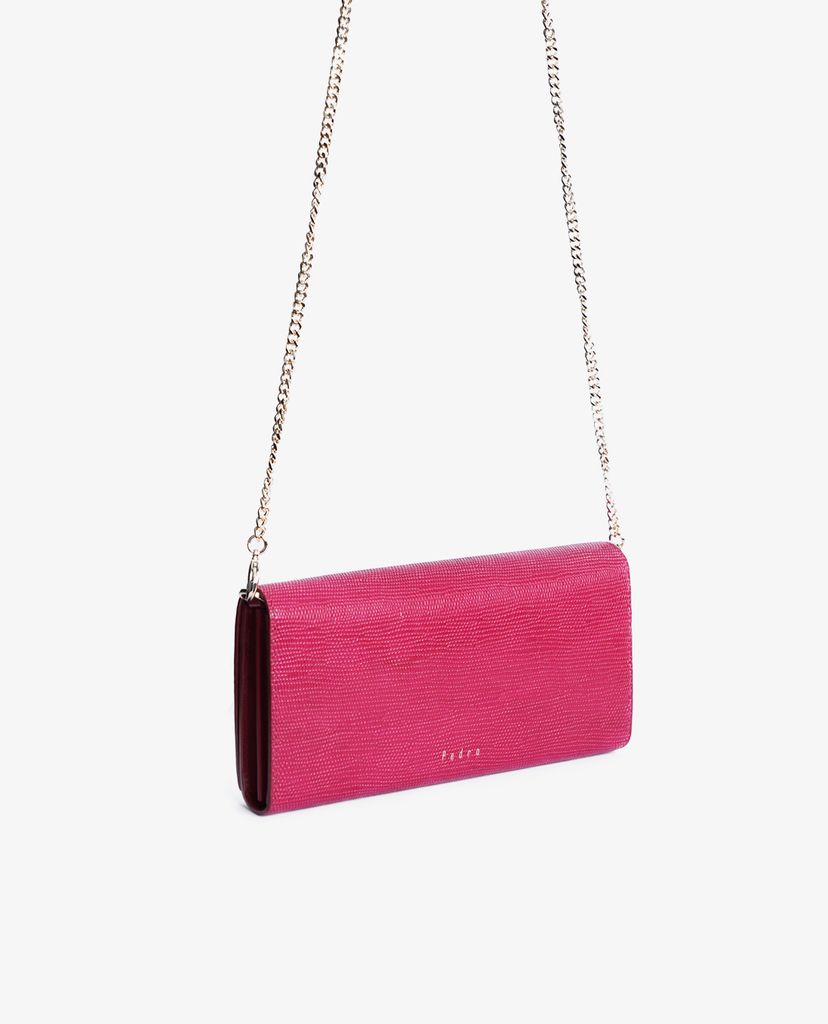 Ví cầm tay nữ Lizard Effect Leather