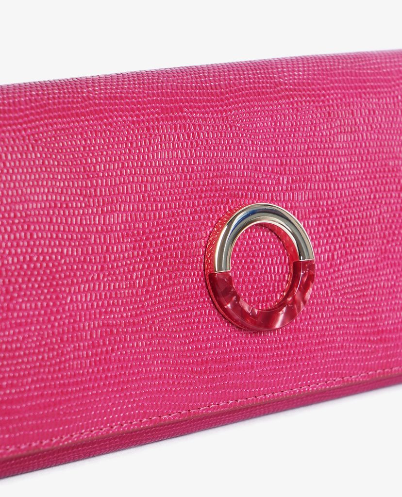 Ví cầm tay nữ Lizard Effect Leather