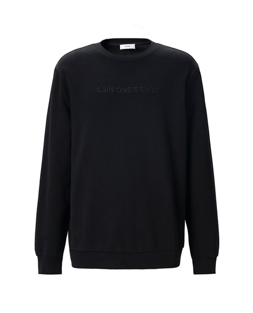 TRENDIANO - Áo sweater nam tay dài thêu chữ Tide Digital Portrait