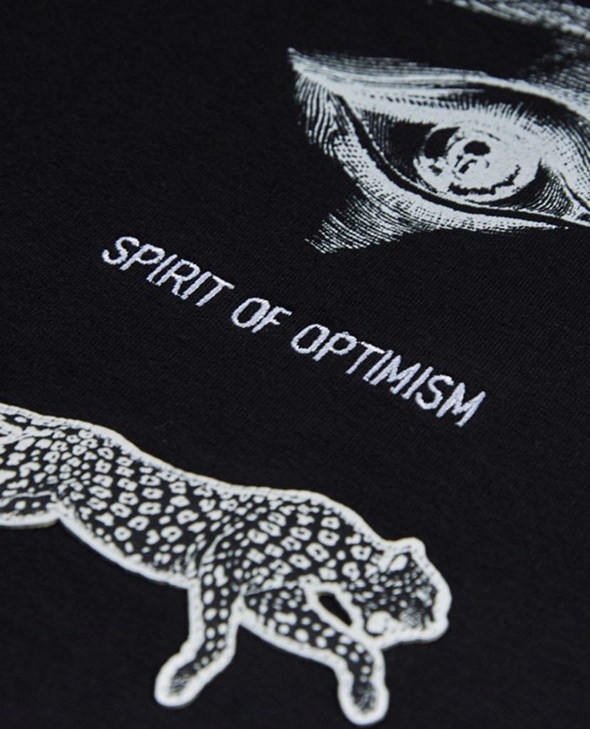 TRENDIANO - Áo sweatshirt nam tay dài cổ tròn Spirit Of Optimism