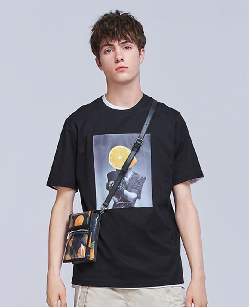 Áo thun nam cổ tròn Printed Cotton