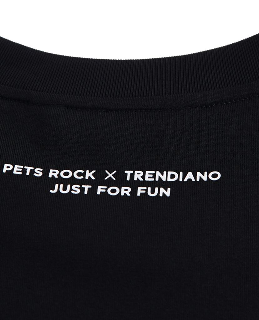 Áo thun nam cổ tròn Black Bleach Tie Dog
