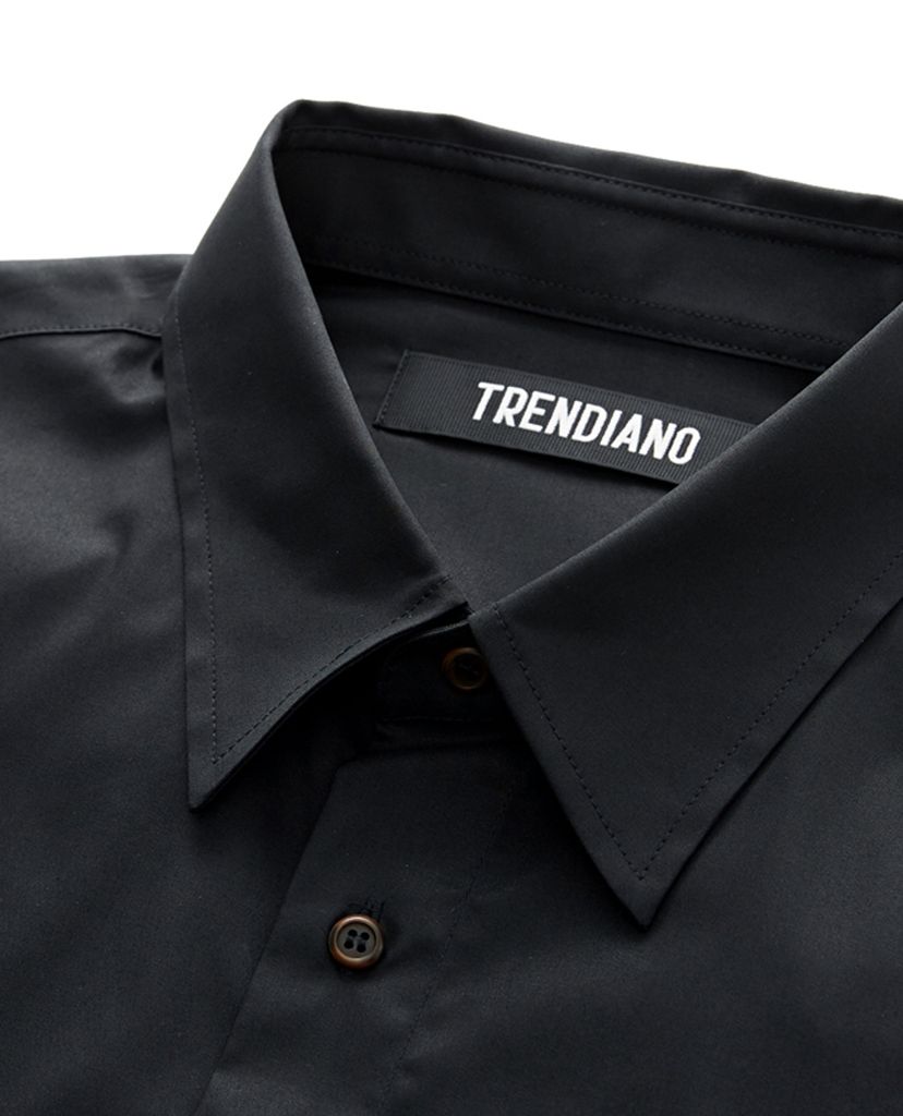 Áo sơ mi nam tay dài Black Embroidered