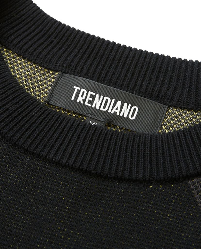 Áo sweater nam tay dài cổ tròn Striped
