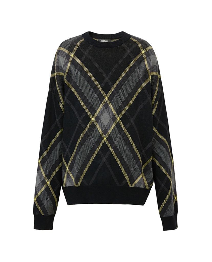 Áo sweater nam tay dài cổ tròn Striped