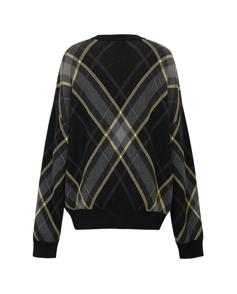 Áo sweater nam tay dài cổ tròn Striped