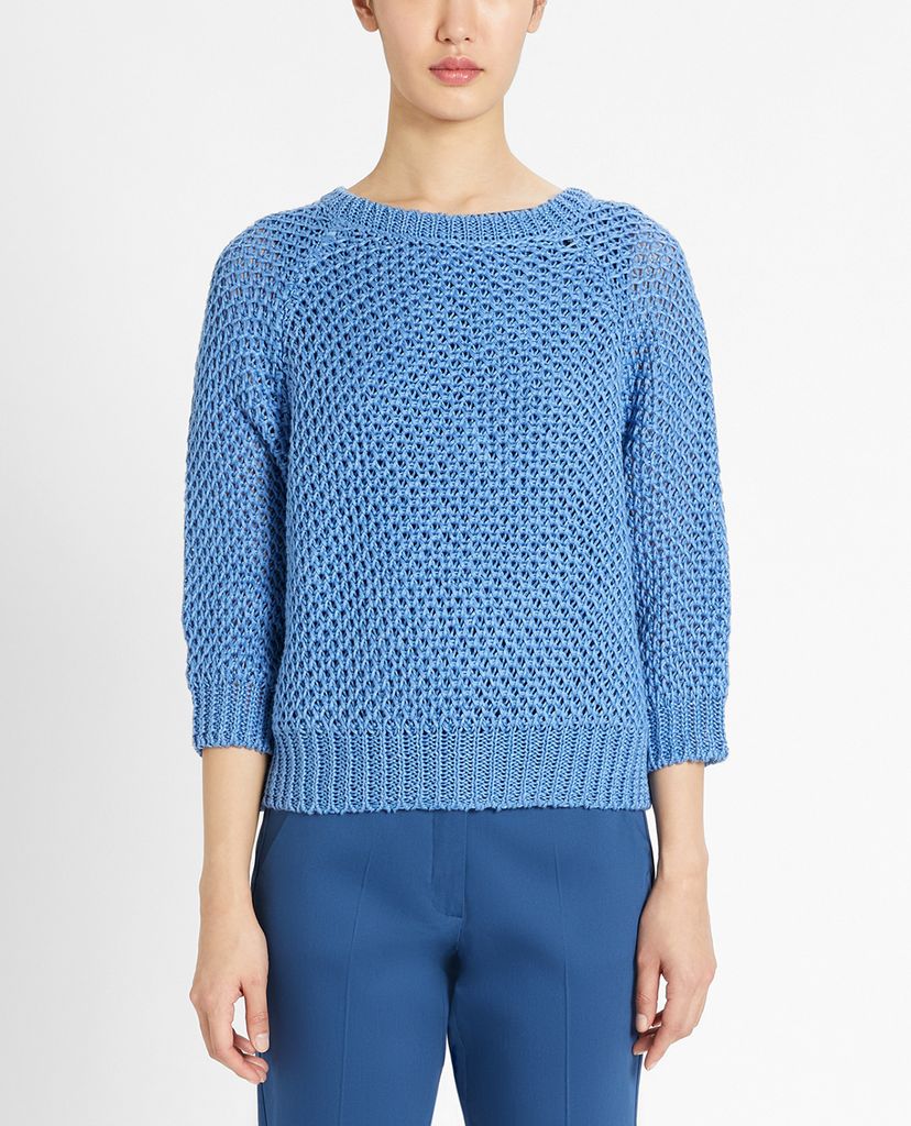 WEEKEND MAX MARA - Áo len nữ phom suông thời trang Linen Knit