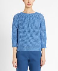 WEEKEND MAX MARA - Áo len nữ phom suông thời trang Linen Knit