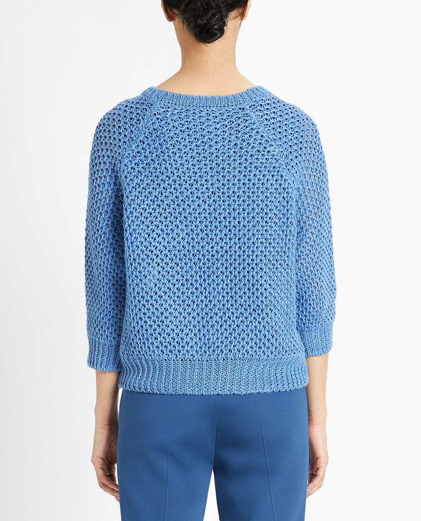 WEEKEND MAX MARA - Áo len nữ phom suông thời trang Linen Knit