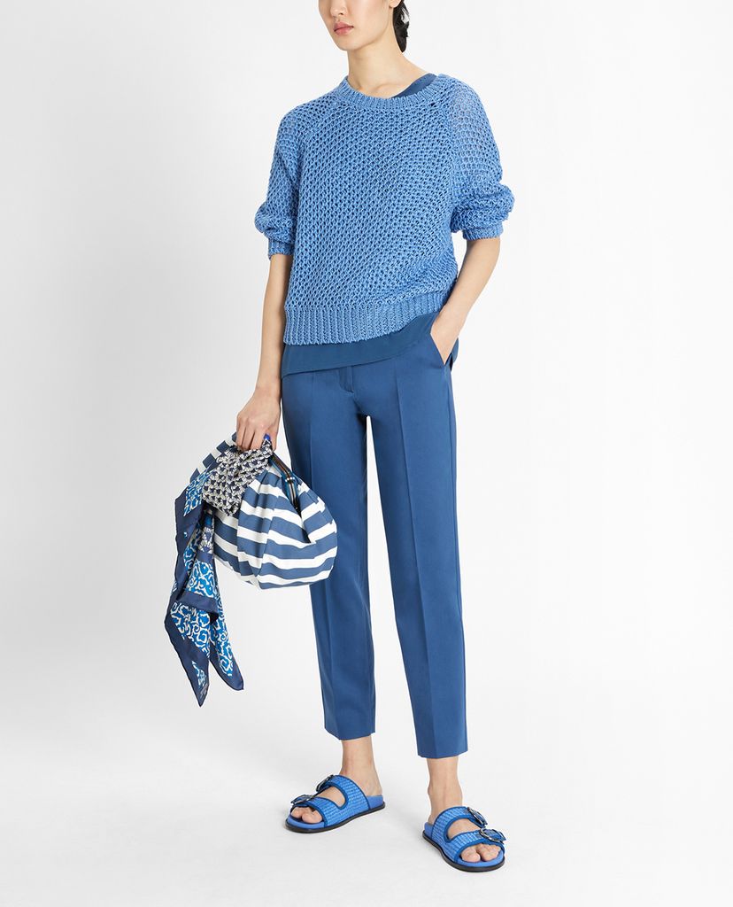 WEEKEND MAX MARA - Áo len nữ phom suông thời trang Linen Knit