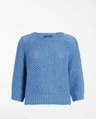 WEEKEND MAX MARA - Áo len nữ phom suông thời trang Linen Knit