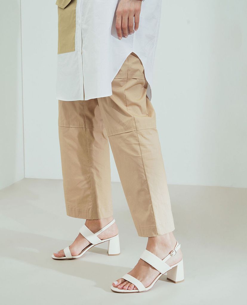 CHARLES & KEITH - Giày sandal cao gót hở mũi Slingback