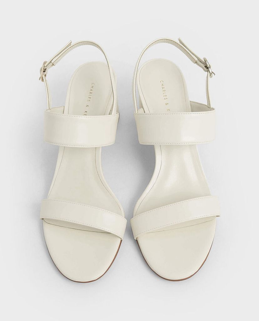 CHARLES & KEITH - Giày sandal cao gót hở mũi Slingback