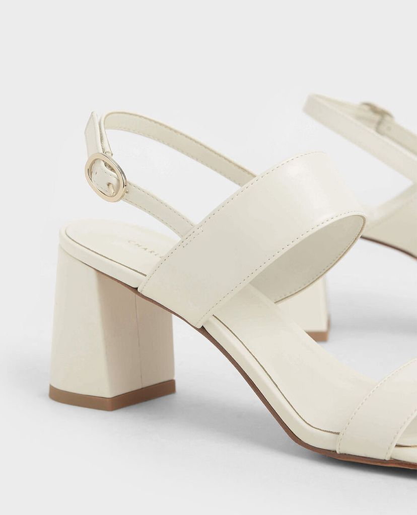 CHARLES & KEITH - Giày sandal cao gót hở mũi Slingback