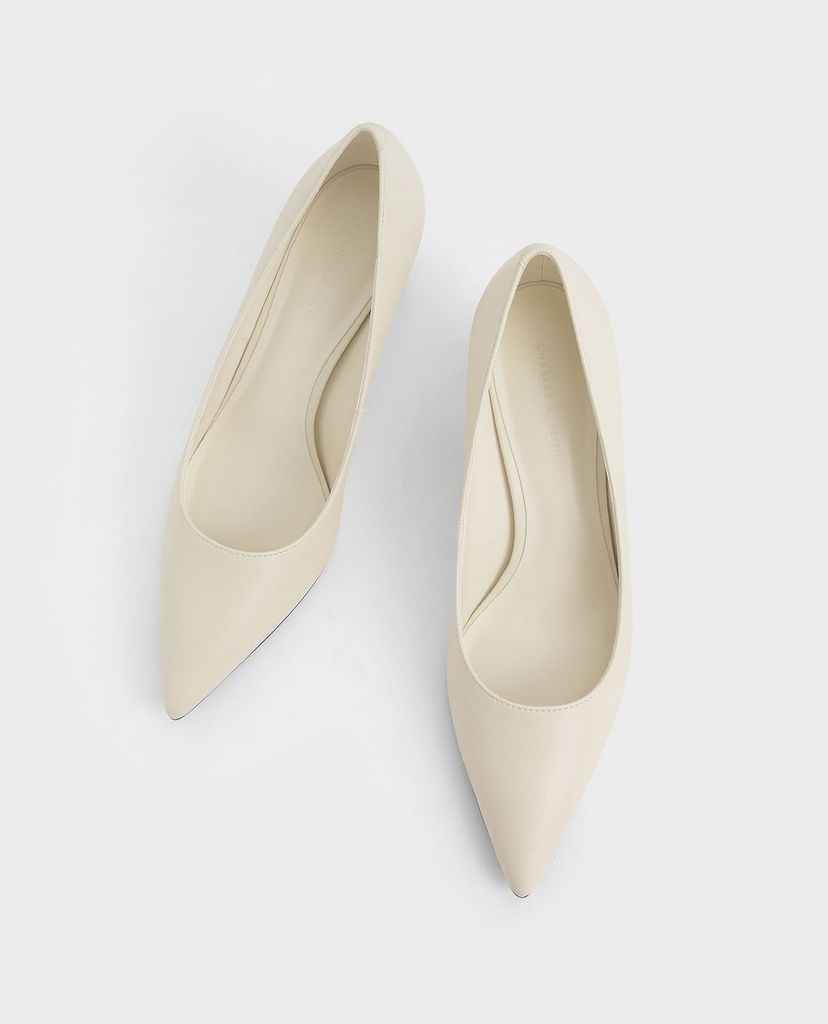 CHARLES & KEITH - Giày cao gót mũi nhọn Sculptural