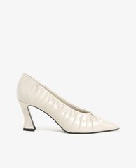 CHARLES & KEITH - Giày cao gót mũi nhọn xếp li hiện đại