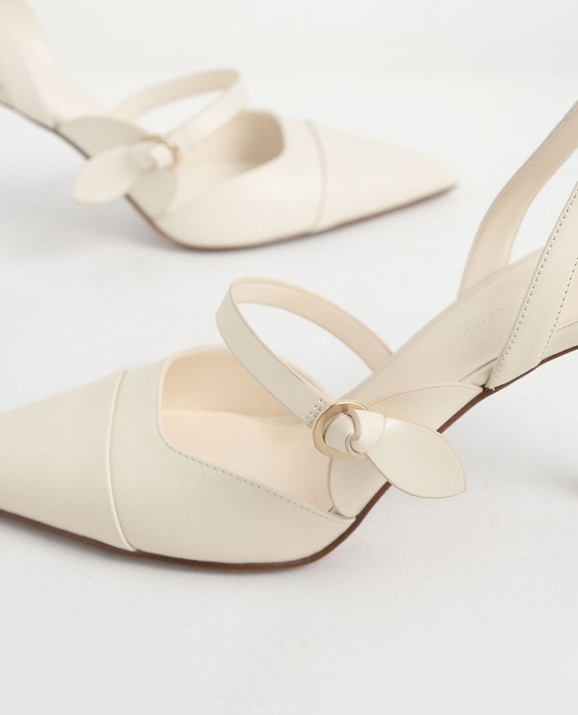 CHARLES & KEITH - Giày cao gót mũi nhọn Mary Jane Strap
