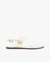 CHARLES & KEITH - Giày sandals nữ quai ngang Raffia Metallic Buckle