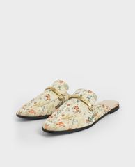 CHARLES & KEITH - Giày mules nữ mũi nhọn Metal Accent