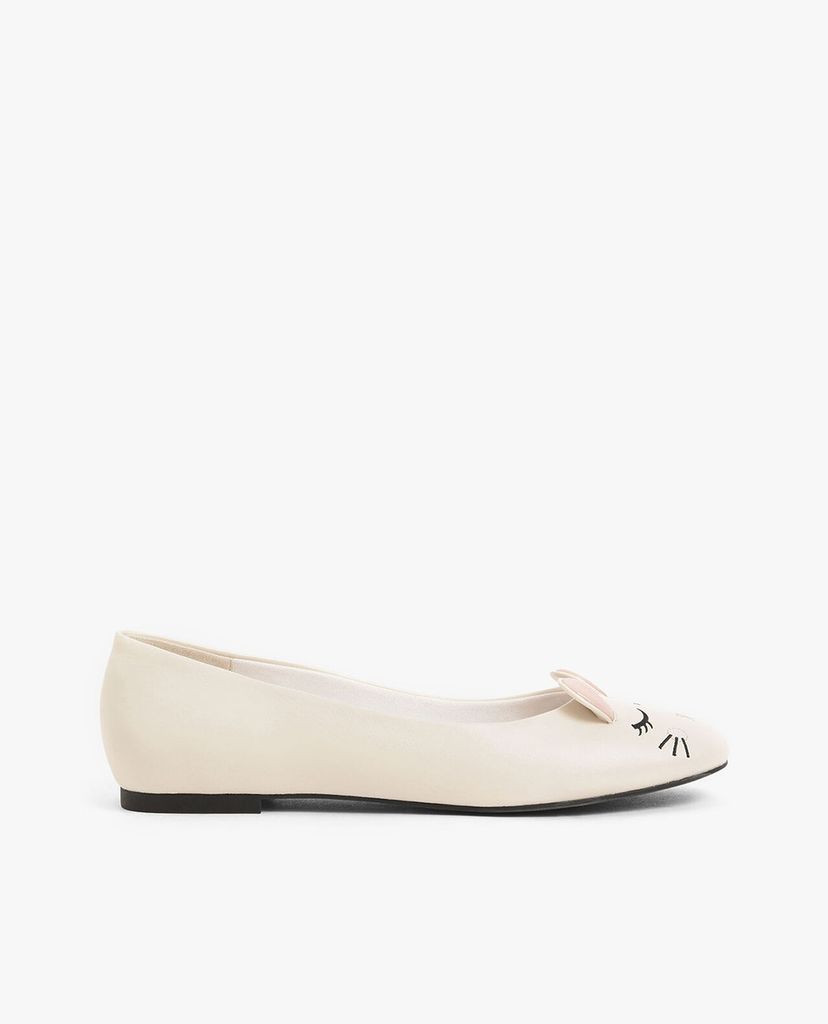 CHARLES & KEITH - Giày đế bệt nữ mũi tròn Rat Zodiac Ballerina