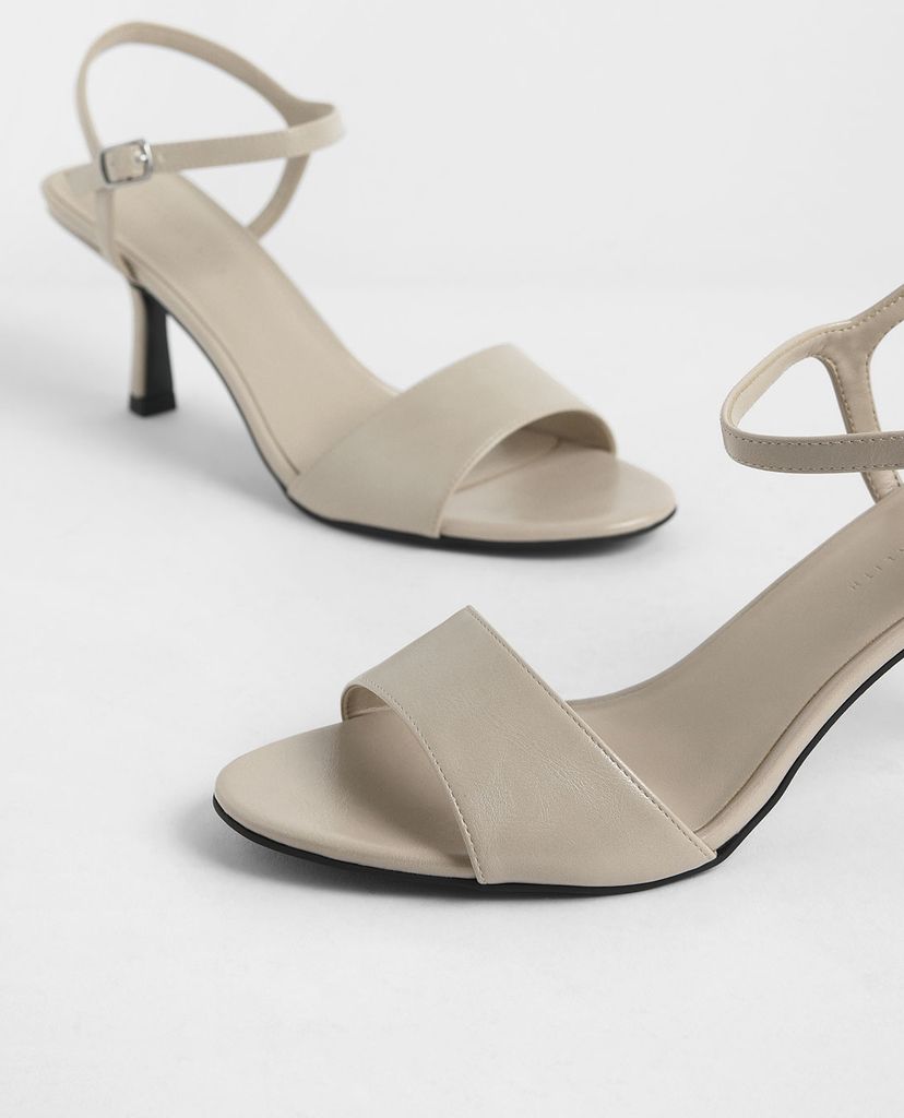 CHARLES & KEITH - Giày cao gót Two Tone Sculptural Heel Open Toe
